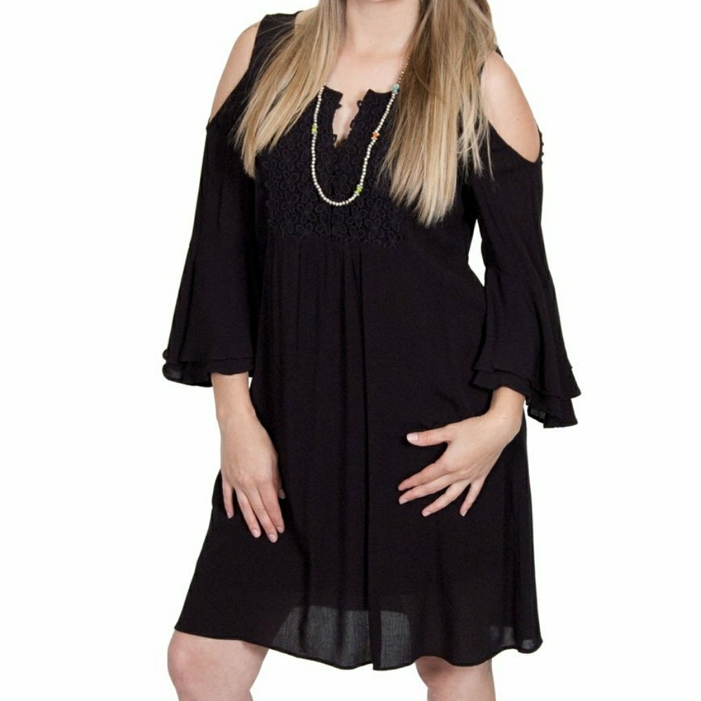 Black Cold Shoulder dress